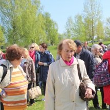 Konkursa &quot;Latvijas lauki gadsimtu griežos&quot; darbu izstādes atklāšana Likteņdārzā 2018. gada 4. maijā